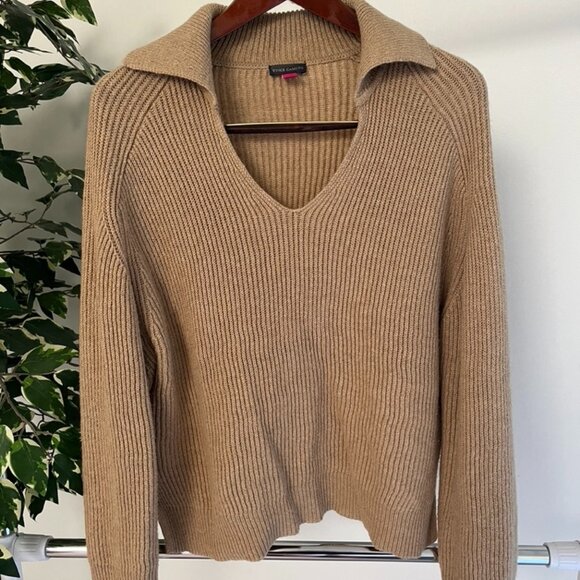Vince Camuto Neutral collared sweater - Picture 1 of 5
